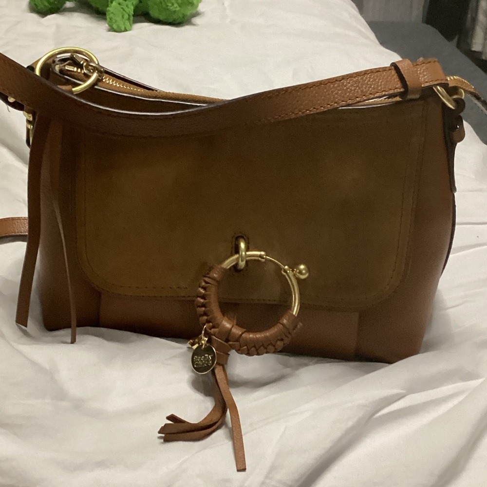 “SeeBy Chloe” lin Lt Brown (almost like a mustard color) Suede/Leather Beautiful